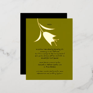 MOD FOIL TULIP WEDDING ENCLOSURE CARD