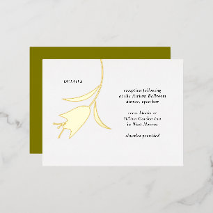 MOD FOIL TULIP WEDDING ENCLOSURE CARD