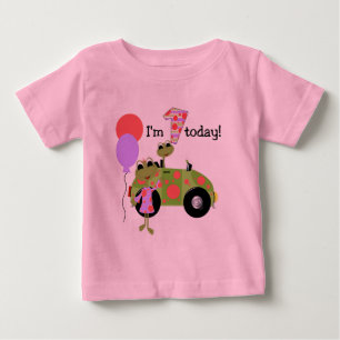 Mod Frogs 1st Birthday Baby T-Shirt