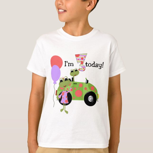 Mod Frogs 3rd Birthday Tshirts and Gifts (Front)