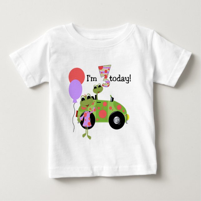 Mod Frogs 3rd Birthday Tshirts and Gifts (Front)