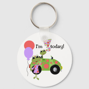 Mod Frogs 3rd Birthday Tshirts and Gifts Key Ring