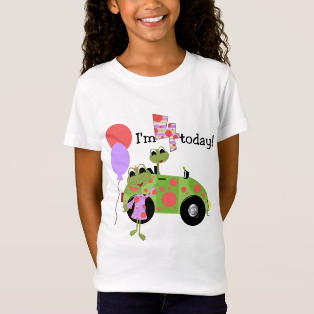 Mod Frogs 4th Birthday Tshirts and Gifts (Front)