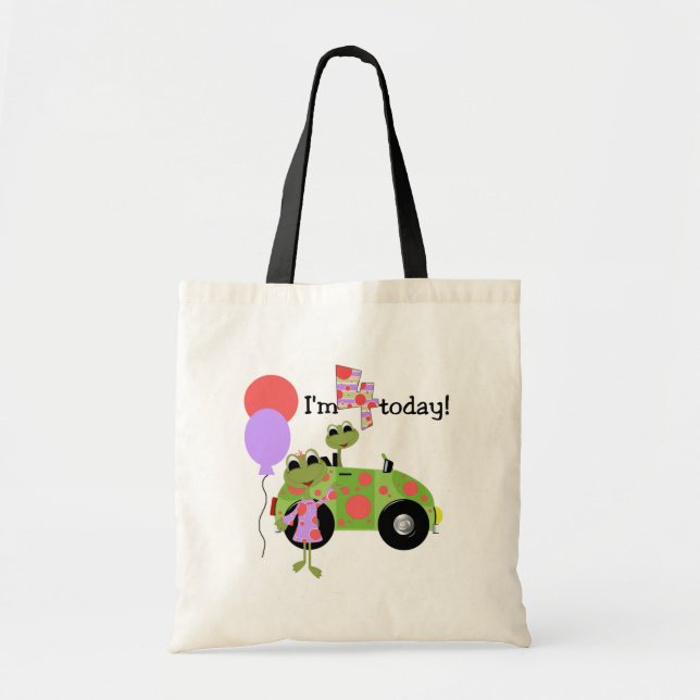 Mod Frogs 4th Birthday Tshirts and Gifts Tote Bag (Front)