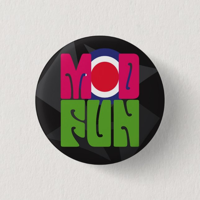 mod fun pSyChOuT logo button (Front)