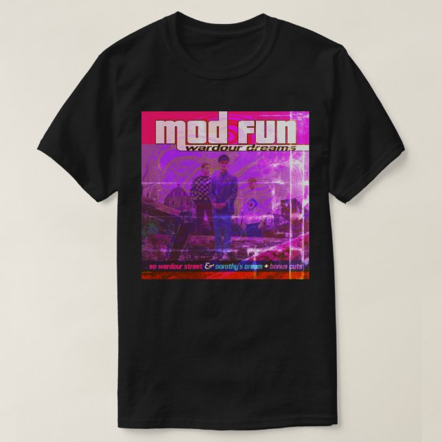 MOD FUN Wardour Dreams Artwork T-shirt dark colour (Design Front)
