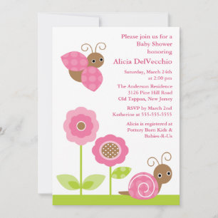 Mod Garden Baby Shower Invitation
