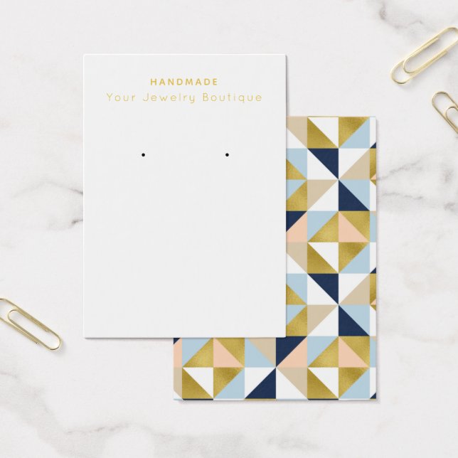 Mod Geometric Earring Display Cards (Office)