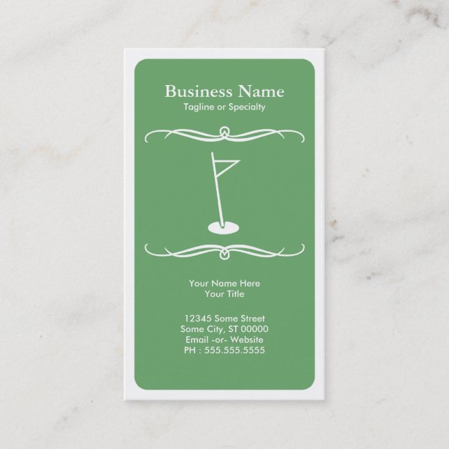 mod golf business card (Front)