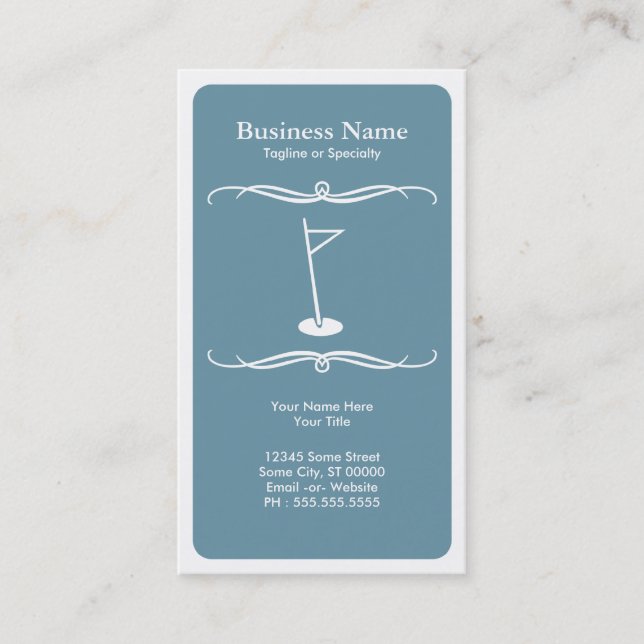 mod golf business card (Front)