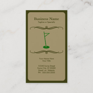 mod golf business card