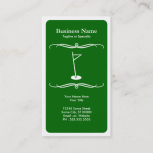 mod golf business card