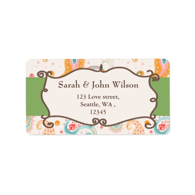 mod green, return address label (Front)
