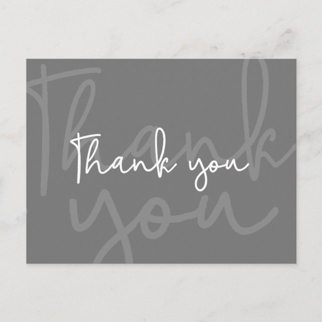 Mod grey Couple Baby Shower gender Neutral Announcement Postcard (Front)