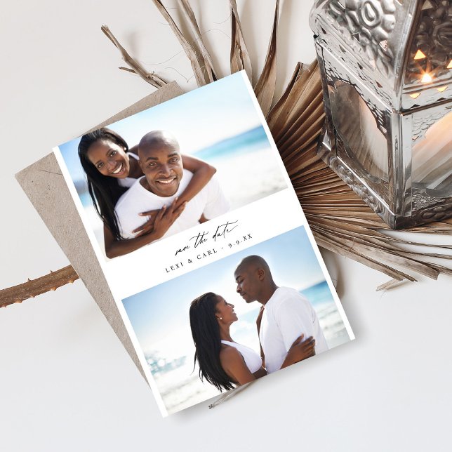 MOD H Duo Photo Save the Date Invitation (Creator Uploaded)