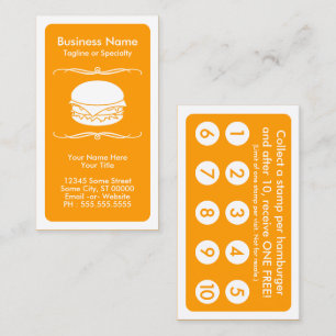 mod hamburger loyalty card