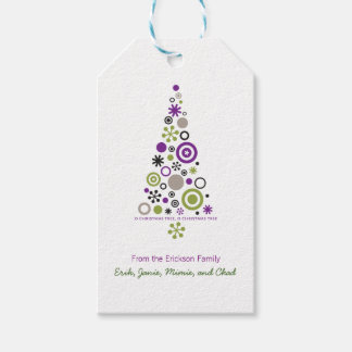 Mod Holiday Christmas Tree (Personalised) Gift Tags