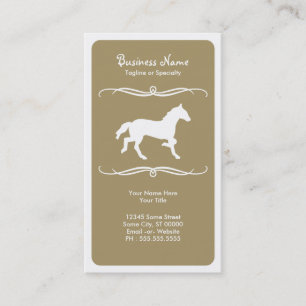 mod horse business card