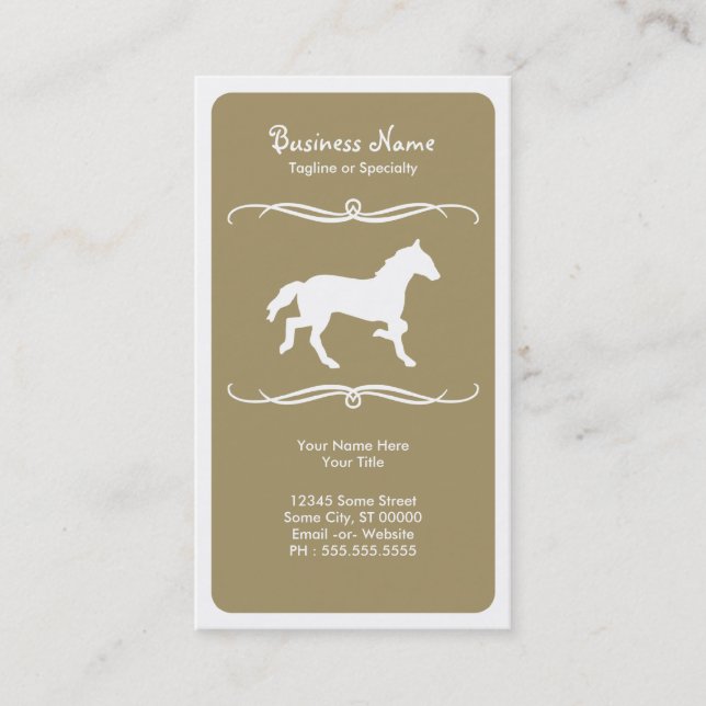 mod horse business card (Front)