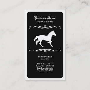 mod horse business card