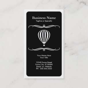 mod hot air balloon business card