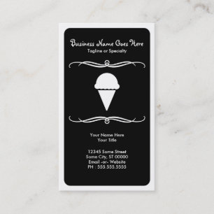 mod ice cream business card