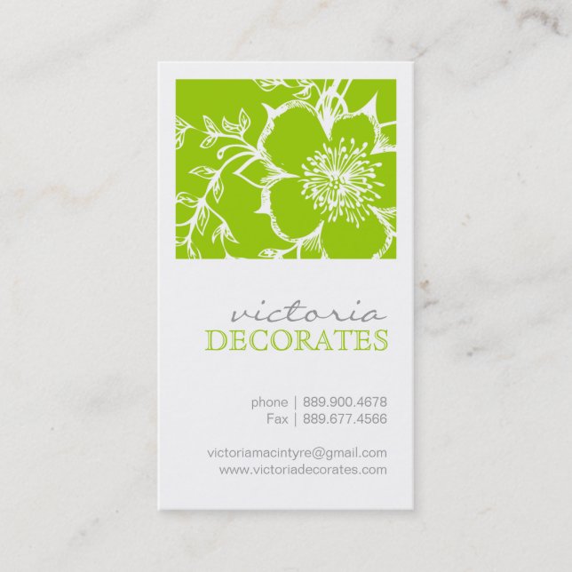 Mod Interior Designer Business Card (Front)