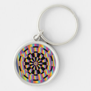 Mod Iridescent Dartboard Key Ring