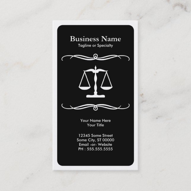 mod law business card (Front)