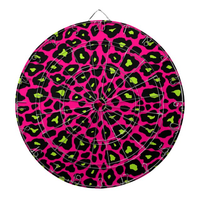 Mod Leopard Print Dartboard (Front)