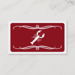mod lobster (colour customisable) business card