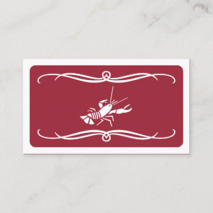 mod lobster (colour customisable) business card