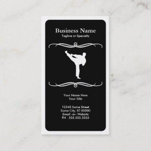 mod martial arts business card