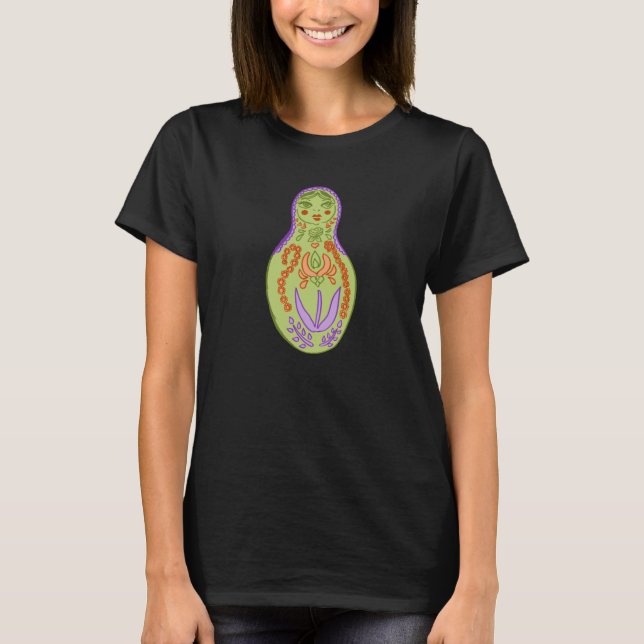 Mod Matryoshka Doll Graphic Tee (Front)
