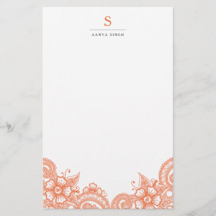 Mod Mehandi Personalised Stationery