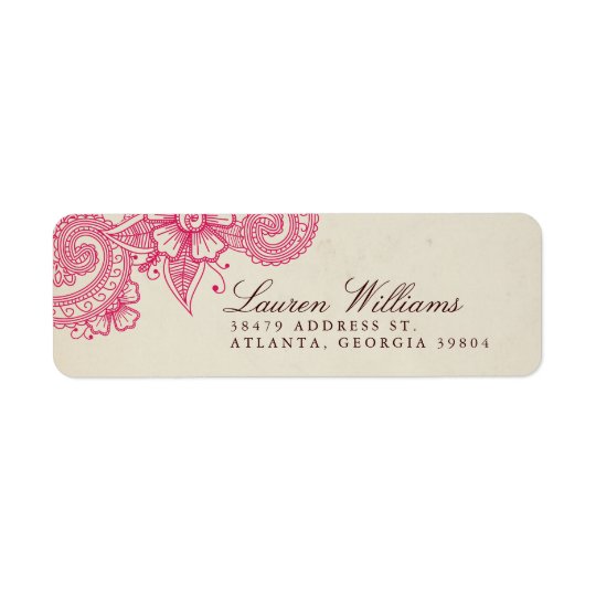 Mod Mehandi Return Address Labels