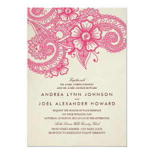 Mehndi Invitations Announcements Zazzle Uk
