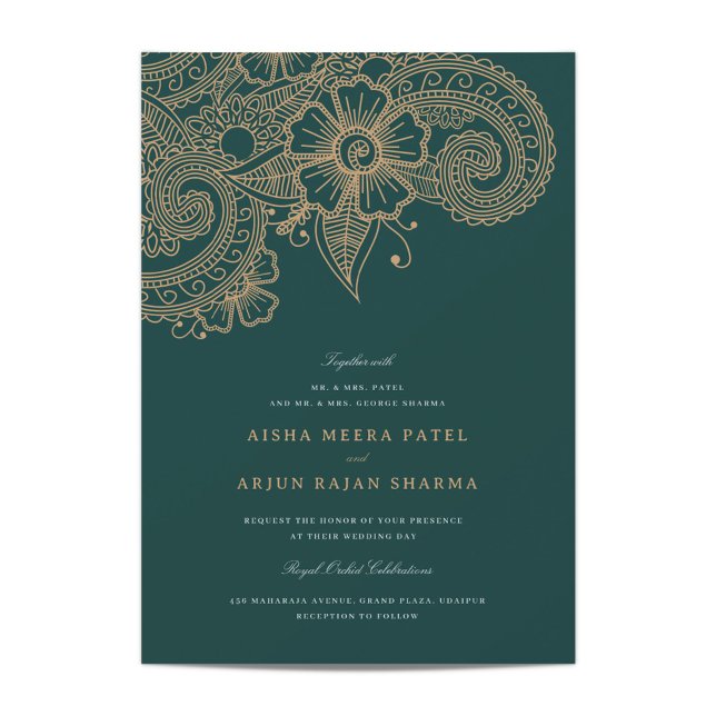 Mod Mehandi Wedding Invitation (Creator Uploaded)
