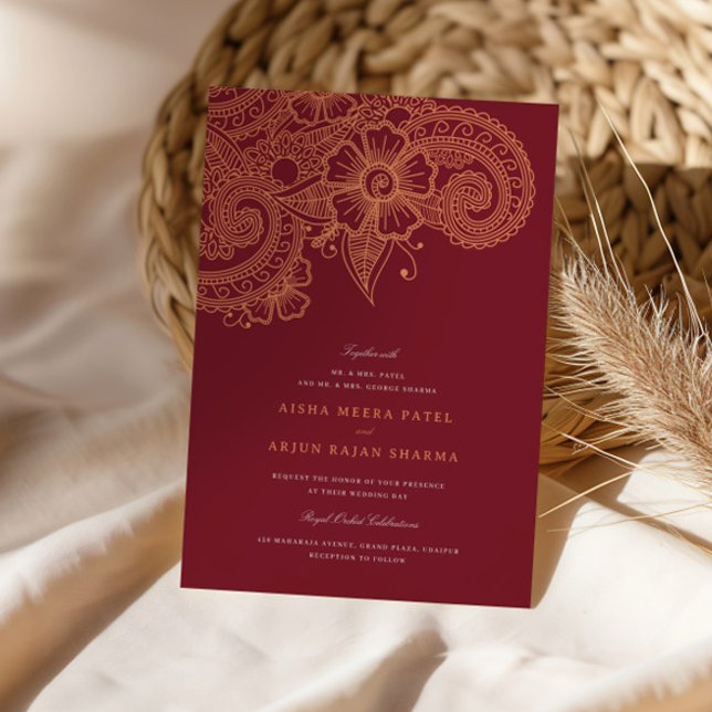 Mod Mehandi Wedding Invitation (Creator Uploaded)