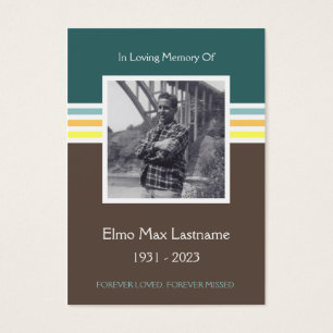 mod memorial card