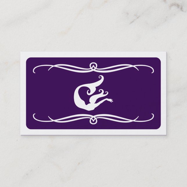 mod mermaid (colour customisable) business card (Front)