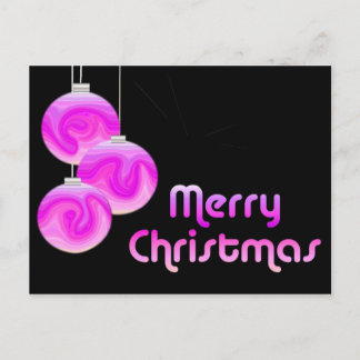 Mod Merry Christmas Holiday Postcard