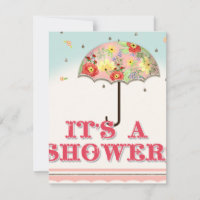 Mod Modern Floral Ranunculus Umbrella Baby Shower