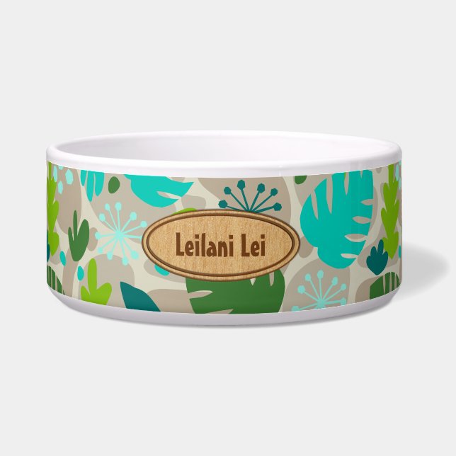 Mod Monstera Leaf Abstract Hawaiian Tropical -Cool (Front)