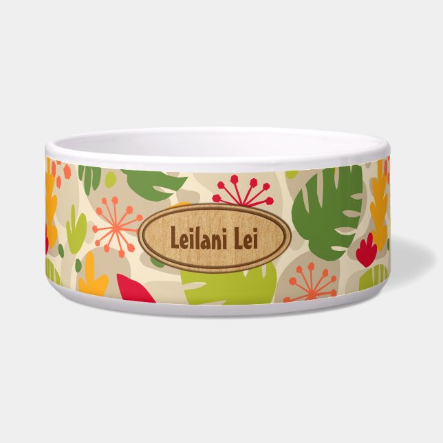 Mod Monstera Leaf Abstract Hawaiian Tropical -Warm (Front)