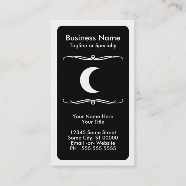 mod moon business card (Front)