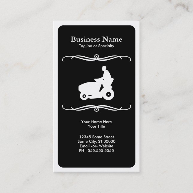 mod mower business card (Front)