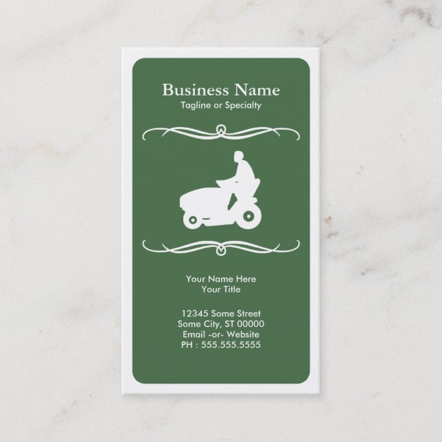 mod mower business card (Front)