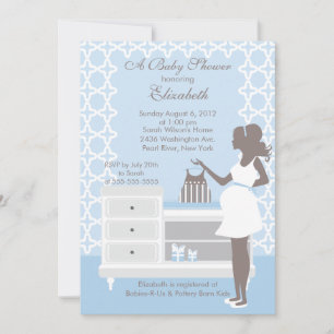 Mod Mum Baby Boy Baby Shower Invitation