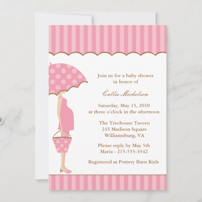 Mod Mum Baby Shower Invitation (Front)